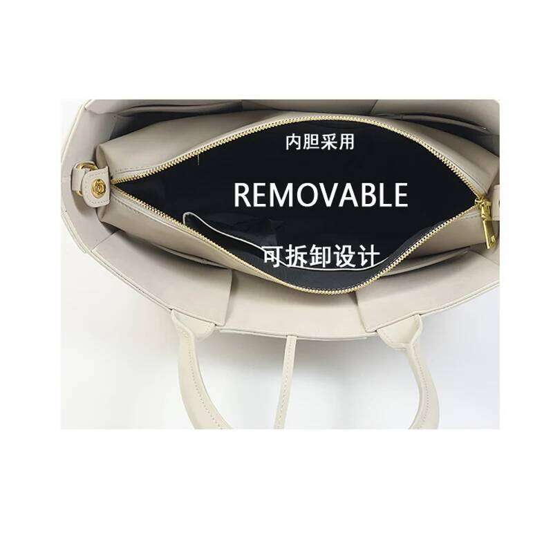 Women's Bags 2021 Large Lattice Square Shape Woven Tote Shoulder Bag Genuine Leather Famous Brand Designer Handbags