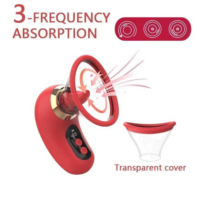 5 IN1 Sucking Vibrator Rose for Women 3 Sucking 9 Tongue Licking LCD Display Removable Cup G Spot Clitoral Stimulator Sex ToyXJ250905