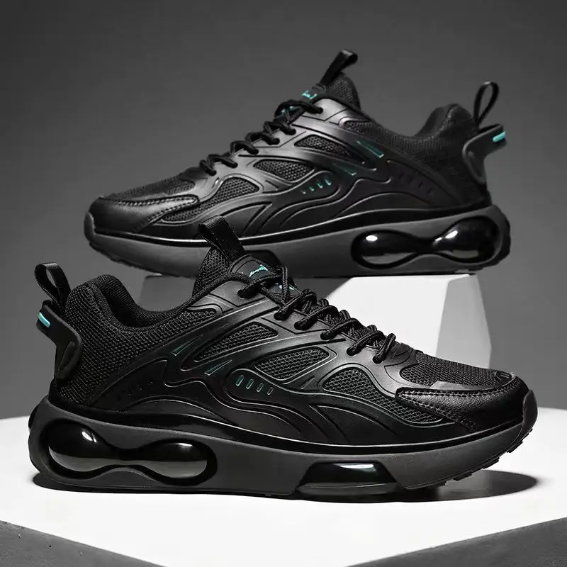 Spring Autumn mens trainers Fashion Leisure running shoes Black Mesh Breathable Anti-skid Enhancing jogging sneakers Size 39-44