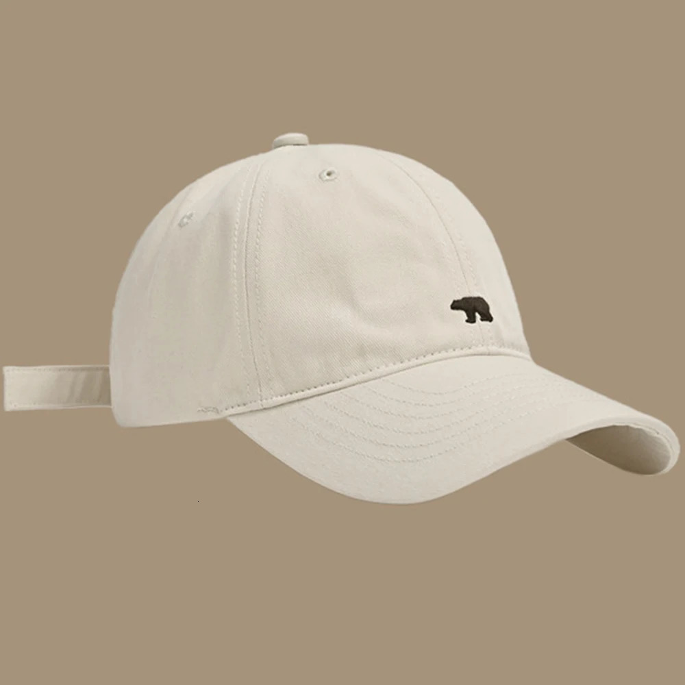 Versatile Casual Polar Bear ed Baseball Hat For Women Summer Big Brim Show Face Small Sun Protection Duck Tongue 250905