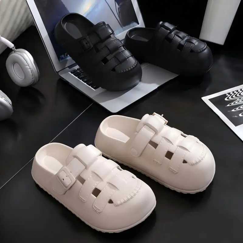 Womens Classy Outer Wear Clogs Womens New Popular ThickSoled Summer Slippers Womens Shoes for Outer Wear NonSlip for Home Use W250905