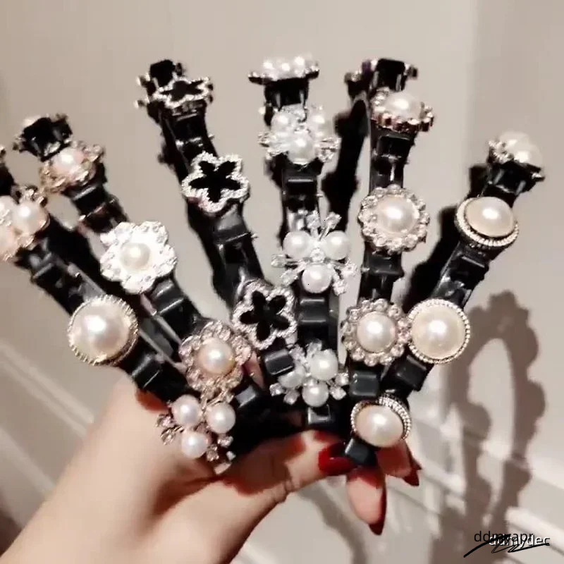 Double Layer Bands Clip Hairbands Fashion Plastic Braided Headband Punk New Knitting Womens Ddmydec Headwear Hair Accessories Pearl Ddmydec