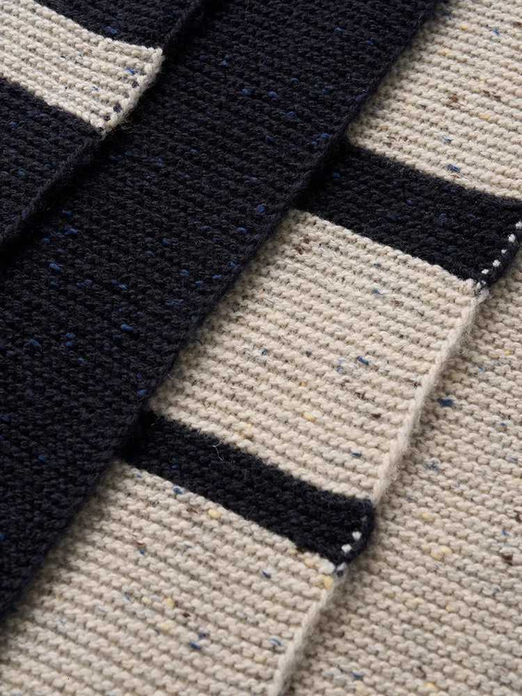 SIMWOOD Warm Autumn Winter Wool Blend Scarf Unisex Vintage Striped Knitted Yarn Thick Men Women ScarfXJ250905