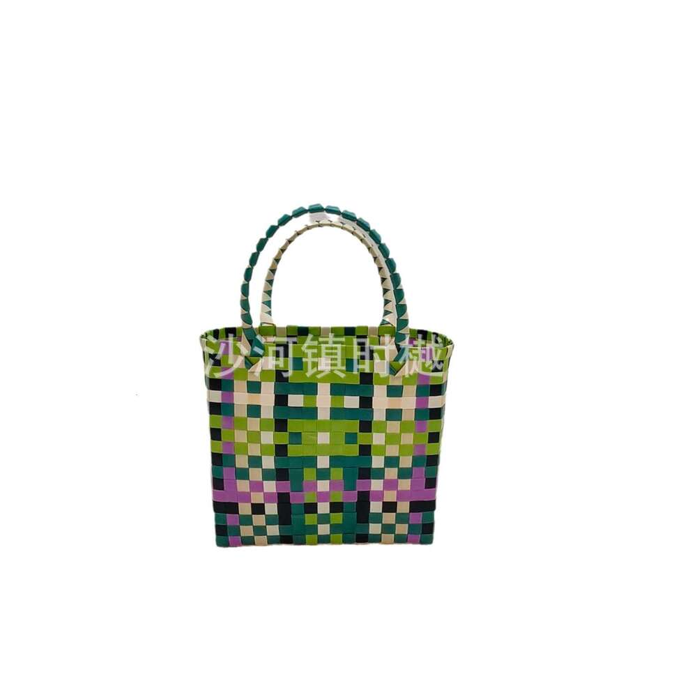 Thai Handmade Large Capacity Basket Gift Tote Woven Handbag Bucket Women's Bag