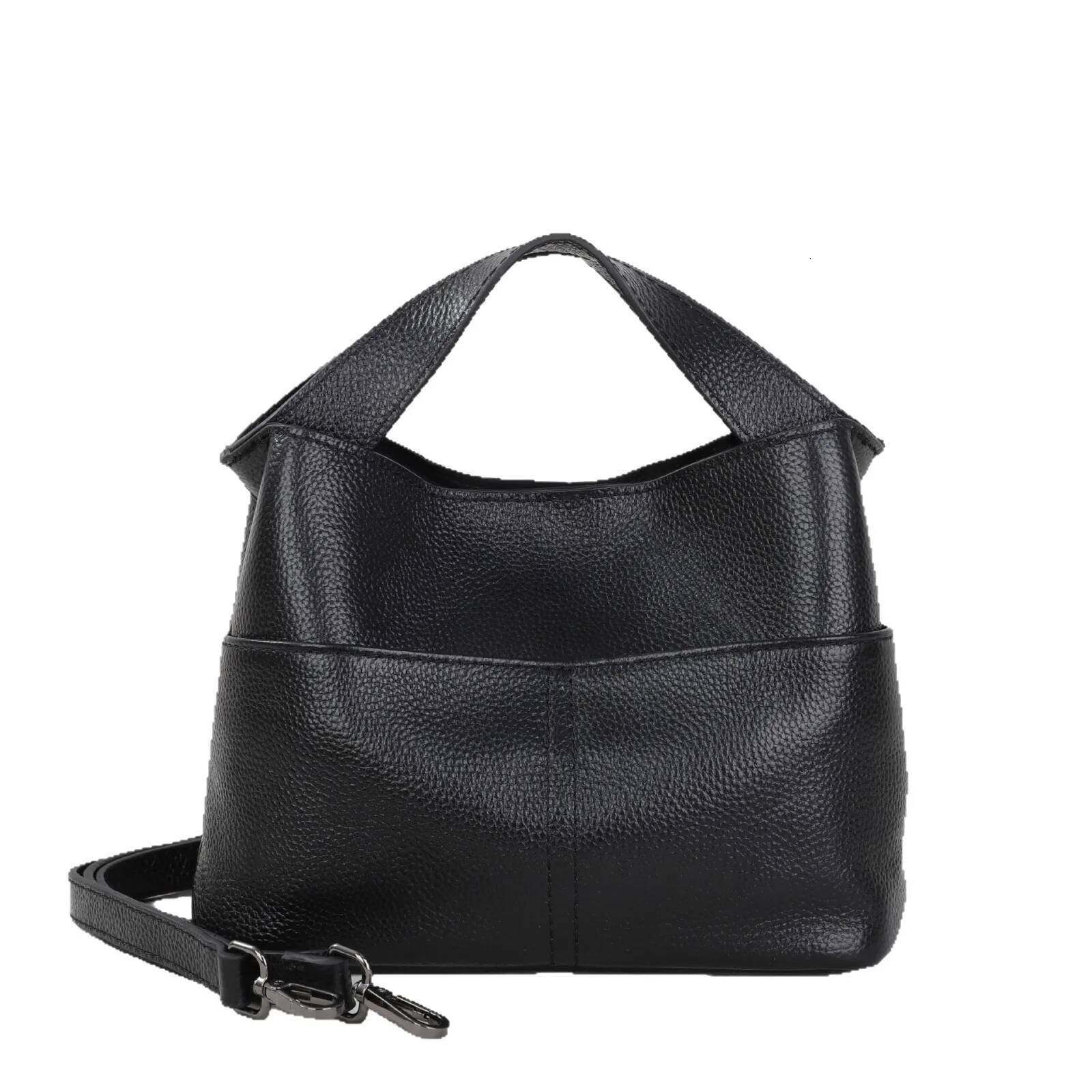 Women's Top-Grain Leather Work Tote Bag - Convertible Crossbody Laptop Purse for Commuting