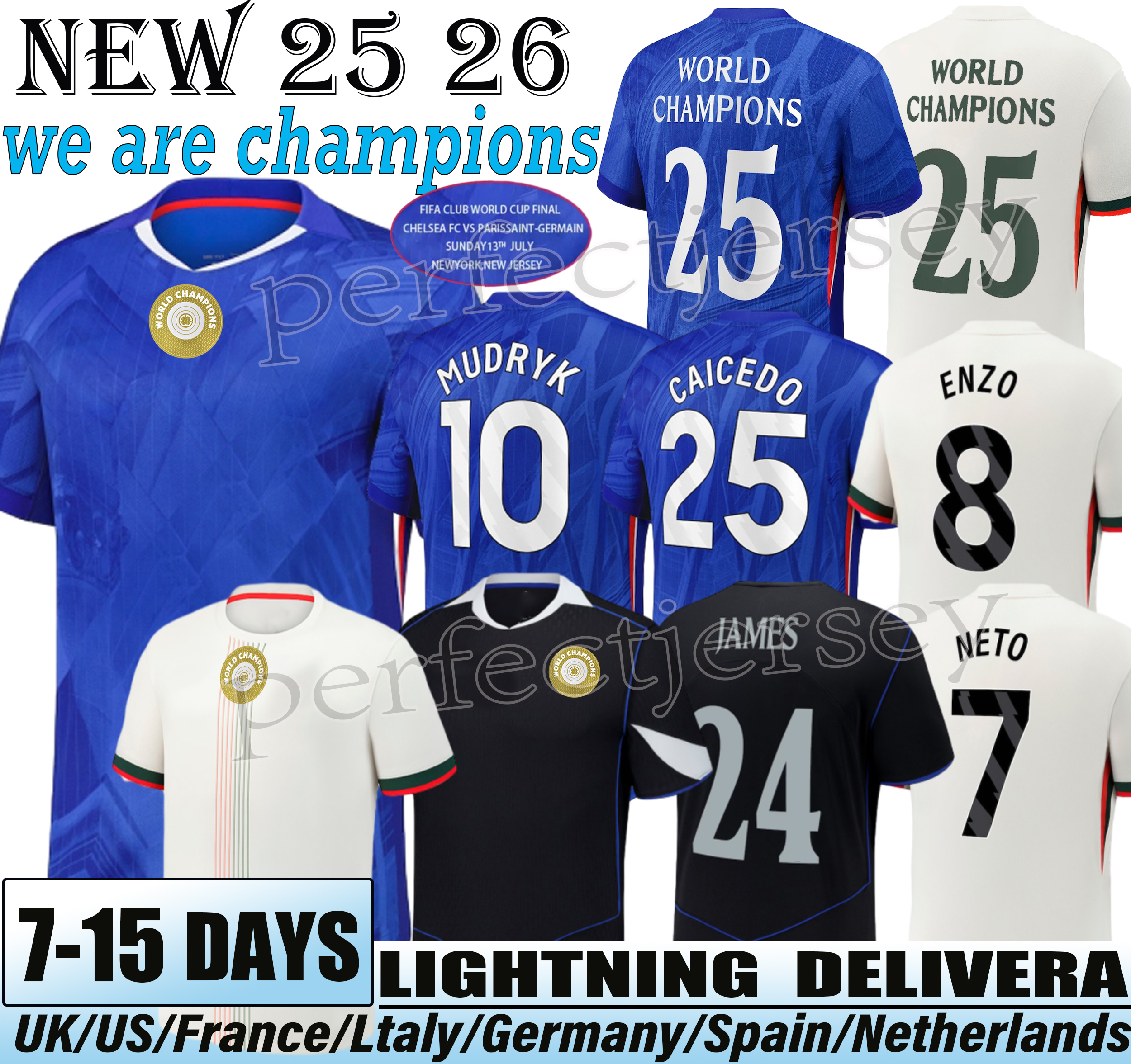 chelase jersey 25 26 Cole Palmer Jadon Sancho Enzo Fernandez jersey Marc Cucurella Mykhailo Mudryk kit kids Football Shirt cfc jersey