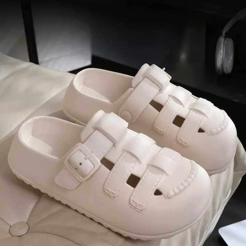 Womens Classy Outer Wear Clogs Womens New Popular ThickSoled Summer Slippers Womens Shoes for Outer Wear NonSlip for Home Use W250905