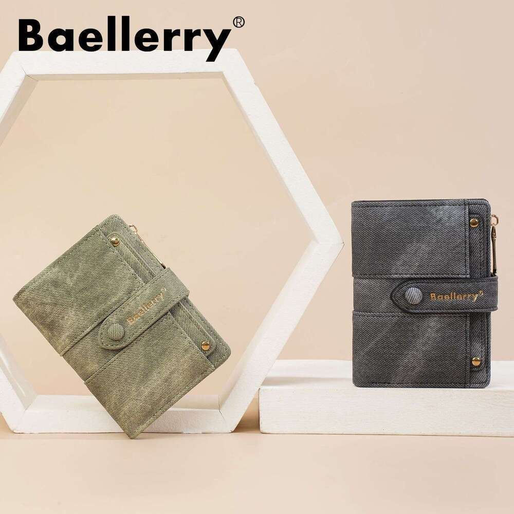 New Women's Short High-end Multi-card Slot Detachable ID Fashion Zipper Wallet Card Holder Combo