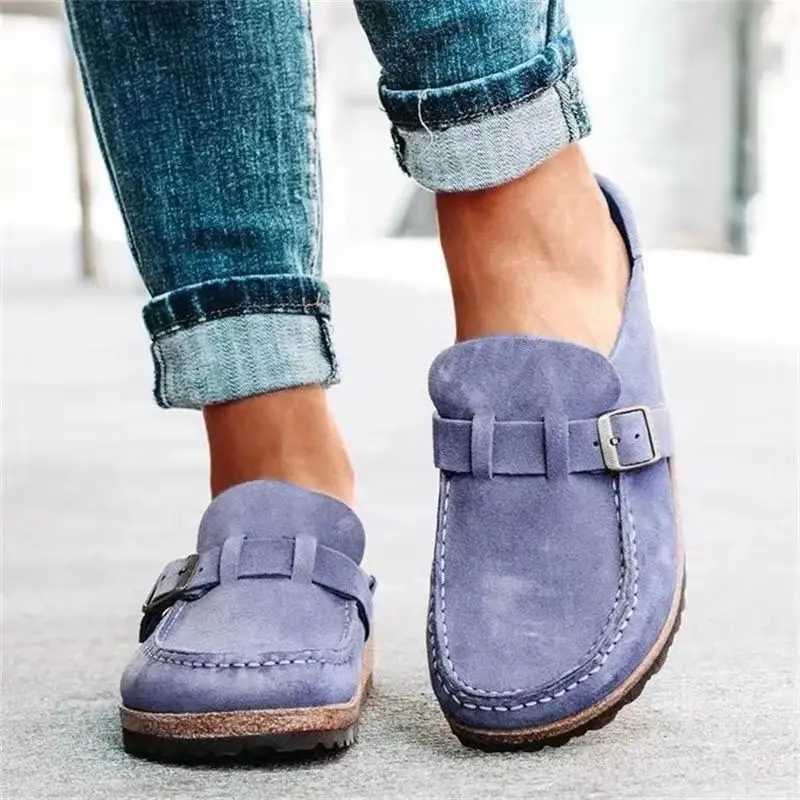 Gacimy Women Cork Footbed Clogs Sandals With Adjustable Buckle Cozy Arch Support Men Mules Retro Suede Clogs Slippers Home Shoes W250905