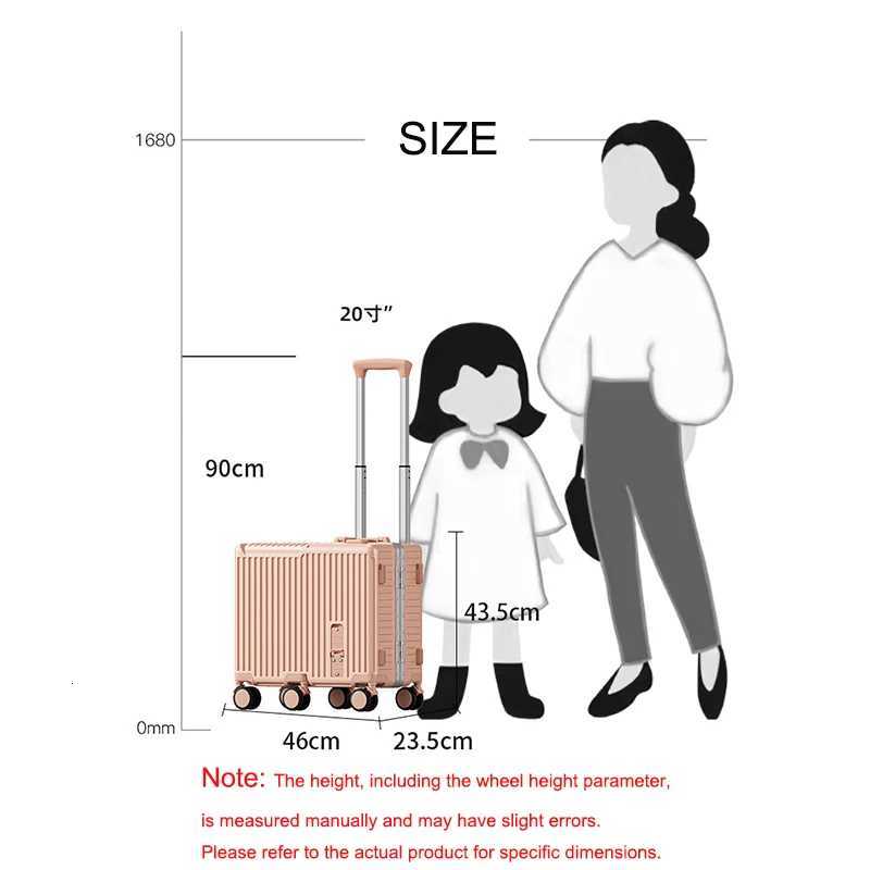20 inch Mini Travel Suitcase Aluminum Frame Box Luggage Organizer Chirldren Ride Case Small Password Box Boarding Case Z250905