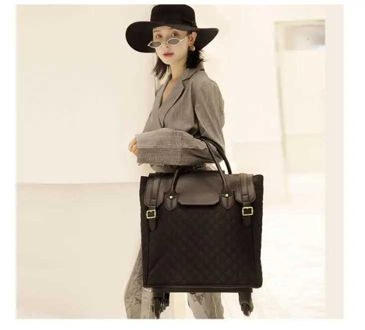 Women 20 Inch Cabin Size Luggage Travel Trolley Bags Women Spinner Luggage Suitcase Woman Travel Luggage Suitcase with 4 wheels Z250905