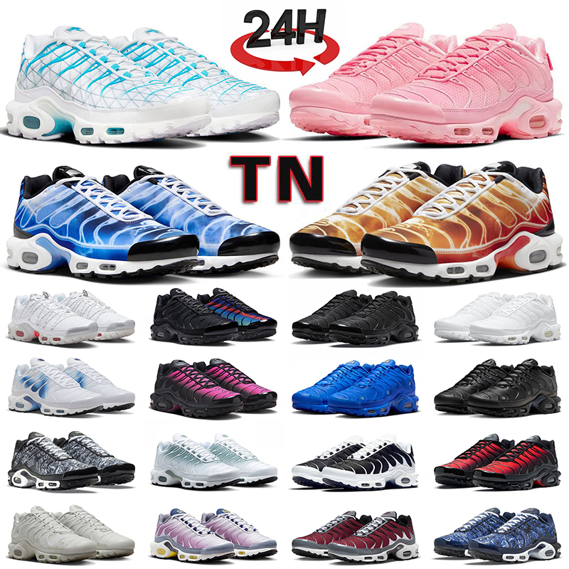 Tn Tns Plus Running Shoes Fr. Football Federation Midnight Navy Unity Brazil Metallic Silver White Hyper Blue Dusk Men Women Trainers Men Sports Sneakers