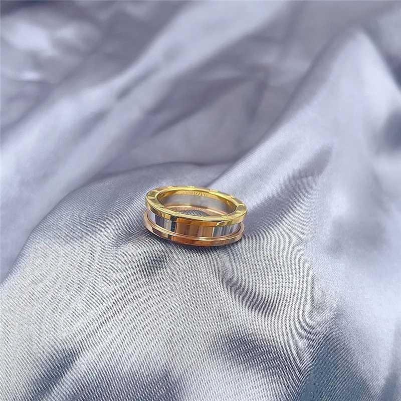 FYSARA New Chic Ran Numeral Carving Stainl Steel Mix Geetric Finger Rings For Wen Friendship Party Lucky Gift S250905