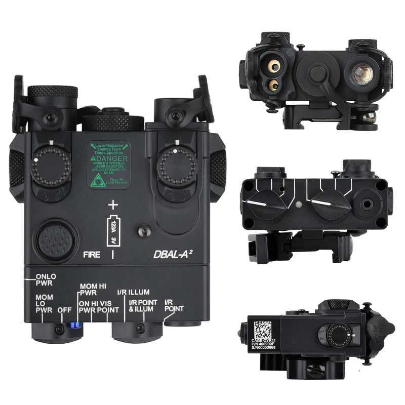 Tactical AllMetal DBALA2 IR Lighting LED Strobe Version Red Green Dot Aiming Hunting Airsoft Weapon DBAL IR VCSEL IndicatorXJ250905