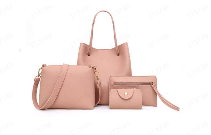 New Fashion PU Four-Piece Set Mother-Daughter Large Capacity Handbag Women's Bag