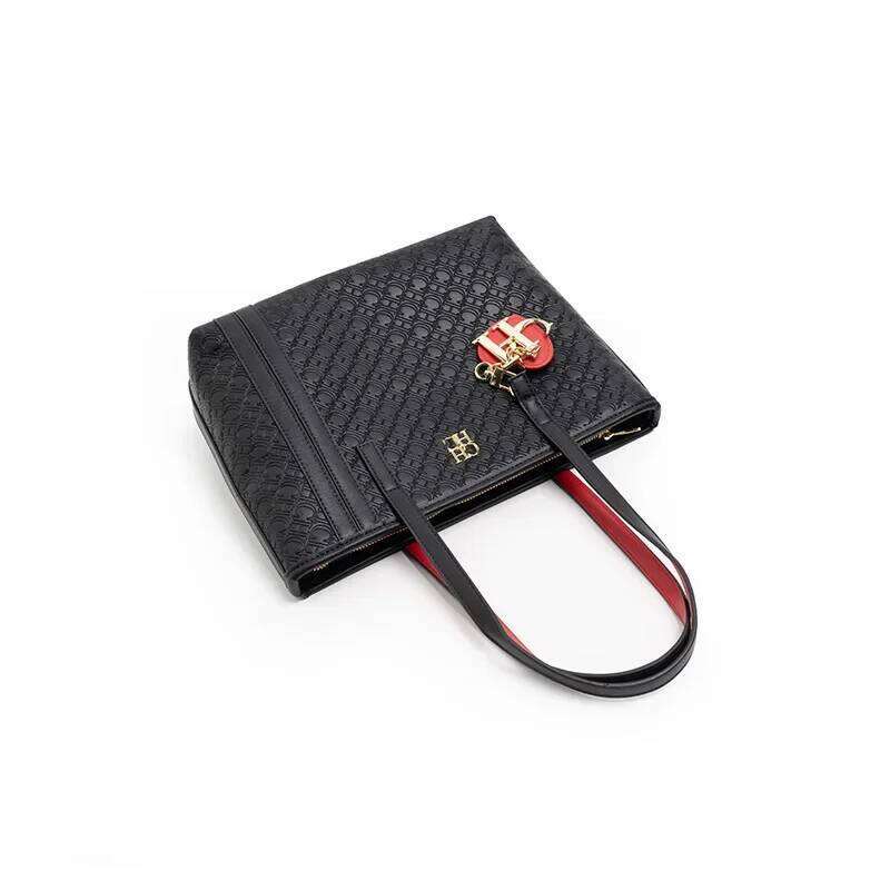 CH Tote Pure Colour Large Capacity Shoulder Daily Versatile Style Women's Crossbody Bag Letters Printing