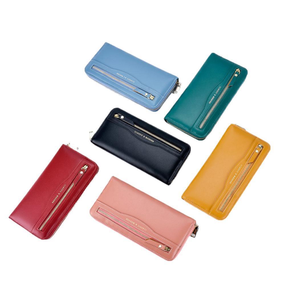 Top quality Brand High Quality New Style Free Delivery Designer Tailian Women's Wallet Cross-border Zipper Coin Long Card Holder Purse New Free D
