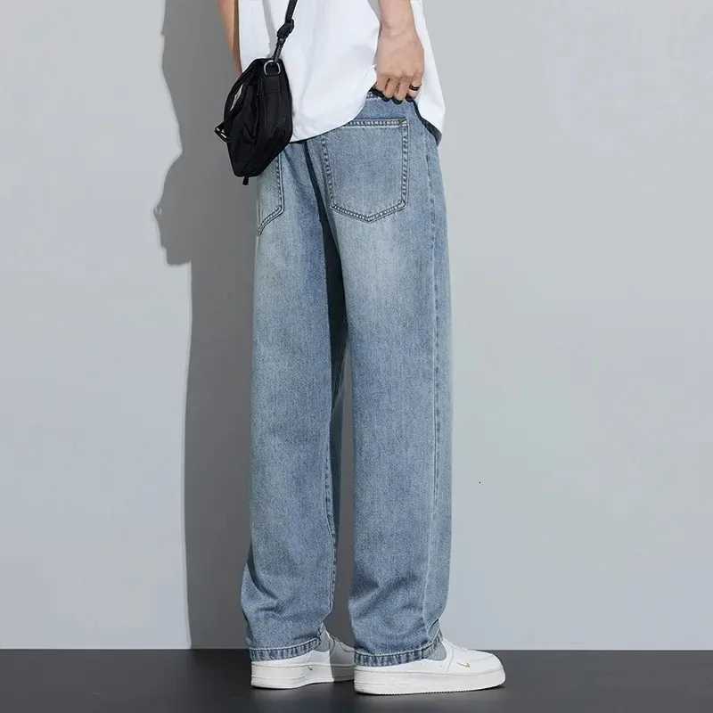 Mens Jeans Loose Summer Spring New Arrival Tencel Straight Leg Thin Casual Breathable Comfortable Fit Casual Pants men jeans W250905