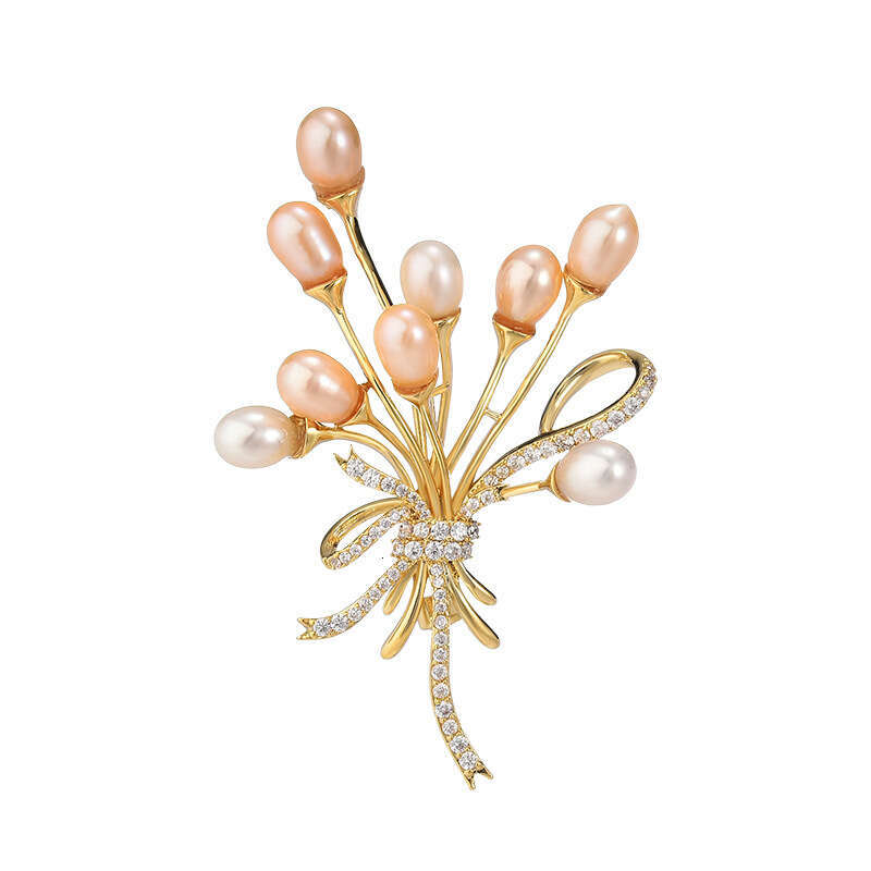 DHpet New Natural Pearl - Luxury Brooch for Women