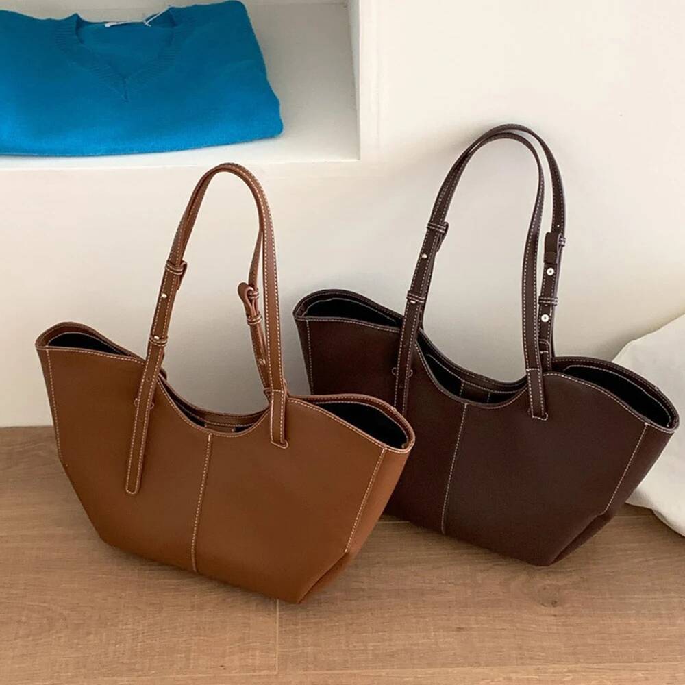 Large Capacity Tote Bags for Women Designer Handbags High Quality Shoulder 2025 Half Moon Bucket Bag Shopper Purse