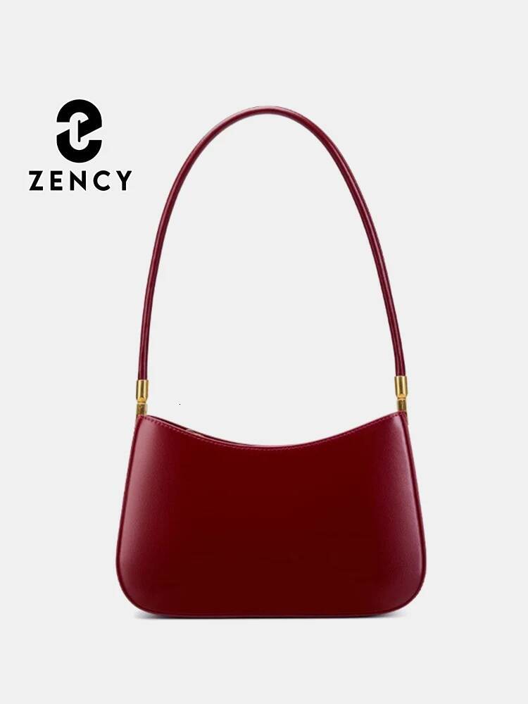 Zency French High-End Leather Underarm Bag Retro Shoulder Handbag For Women Trendy 202509055