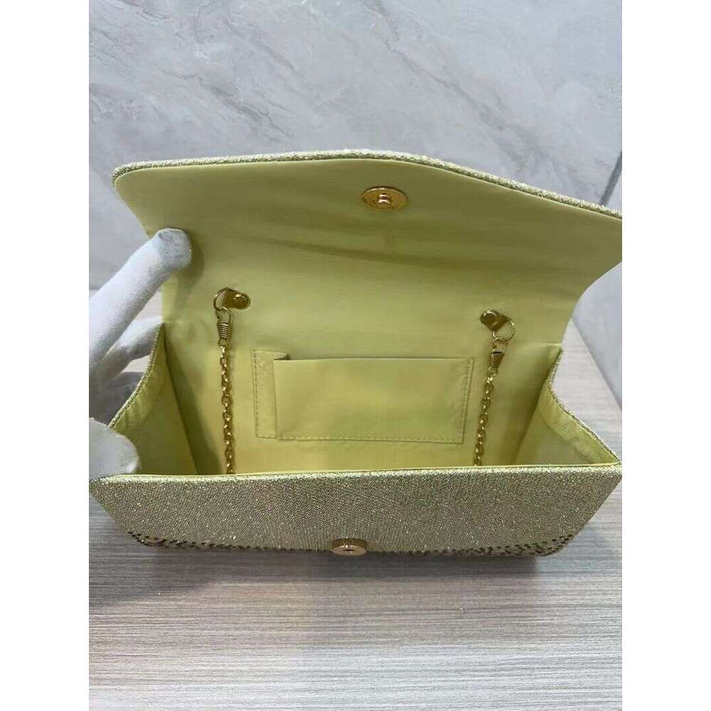 New Dia Inlaid Light Handbag For Weddings, Banquets, Evening Gowns, And Banquet Bags