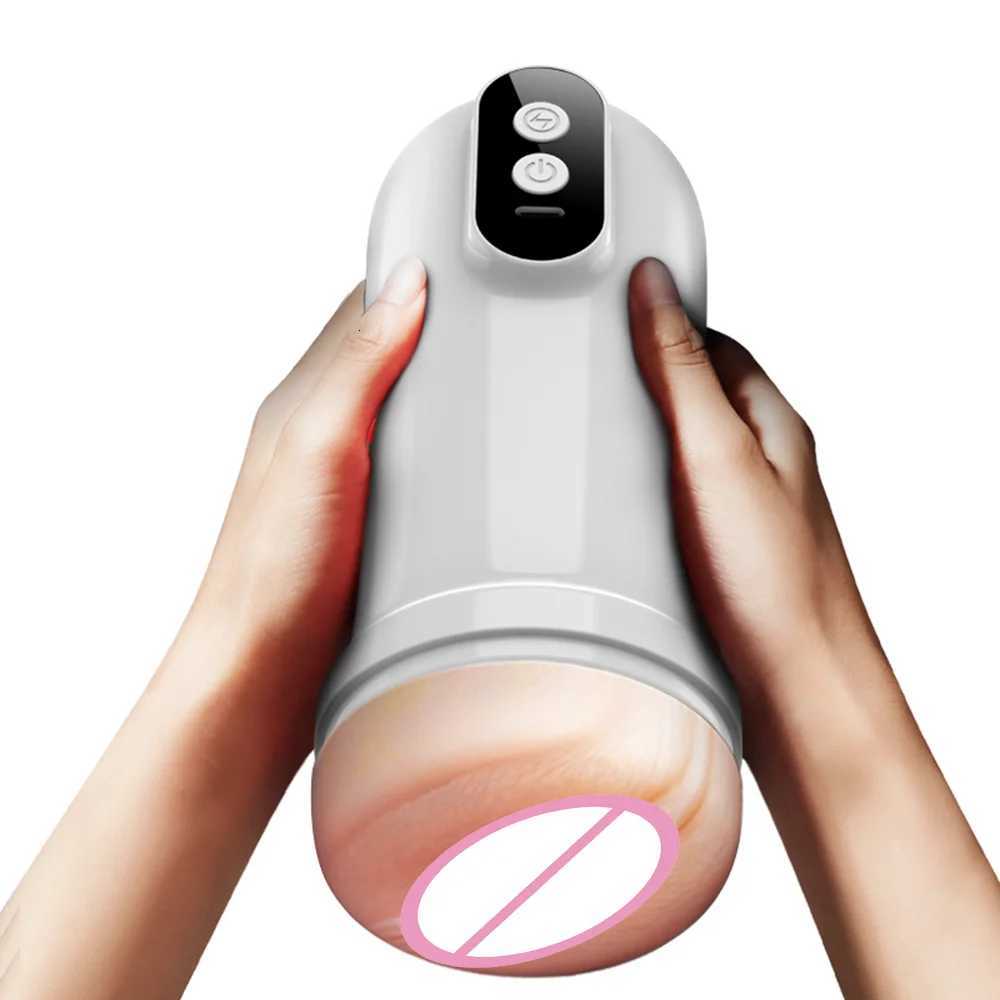 Automatic Sucking Male Masturbator Cup Vibration Blowjob Machine Men Masturbation Masturbate Sex Toys for Adult SuppliesXJ250905