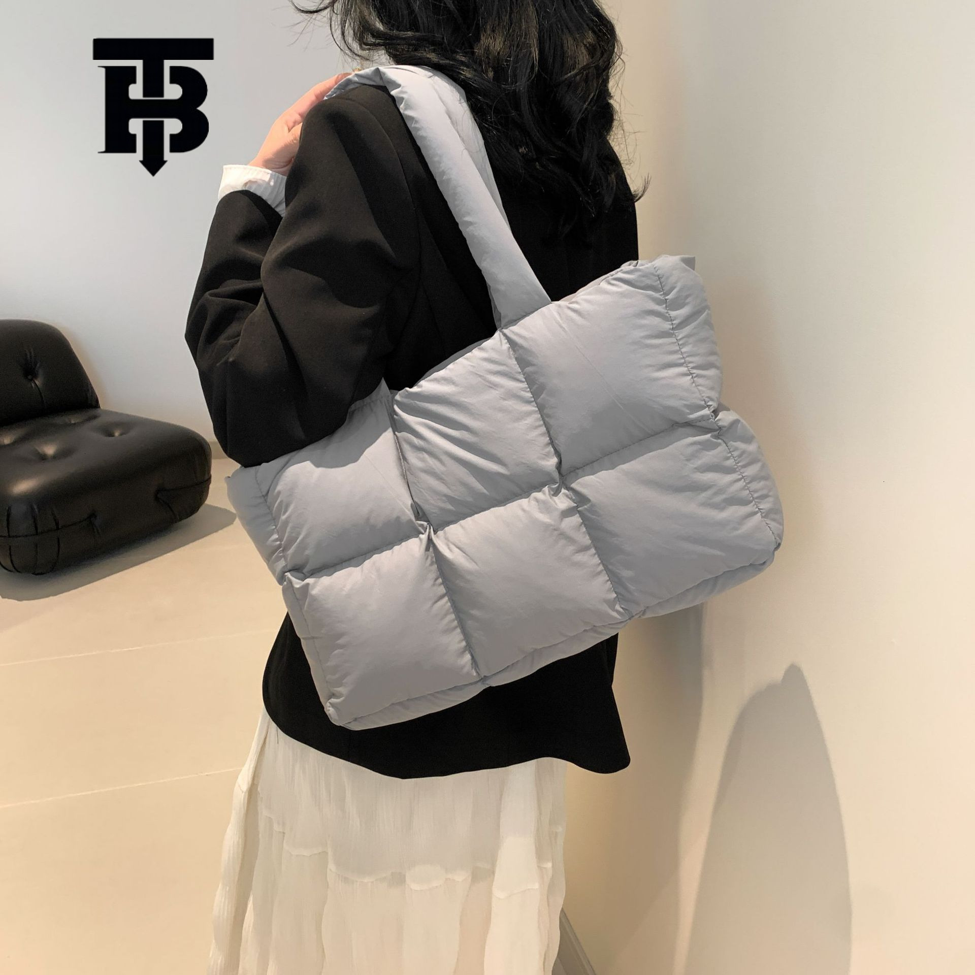 Luxury Bag TB BHULAMTE Designer Bag Large Capacity Casual Shoulder Underarm Bag Down Jacket Bag Fashion Versatile Cloud Tote Bag Puff Bag Wholesale