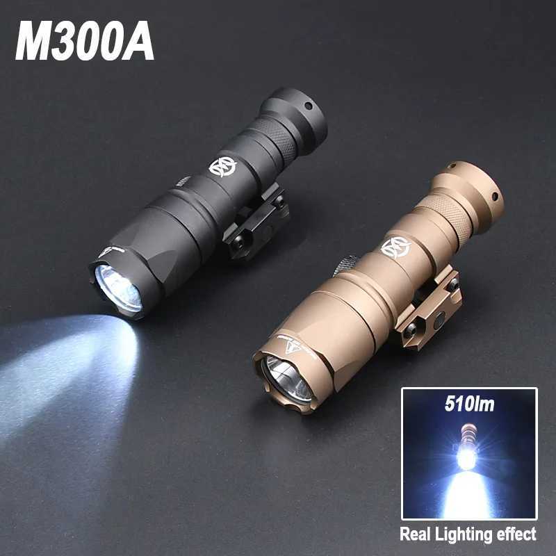 WADSN Tactical Airsoft Flashlight Surefir M600 M600C M300 M300A Light For AR15 Rifle Scout LED Hunting Weapon Gun OutdooringXJ250905