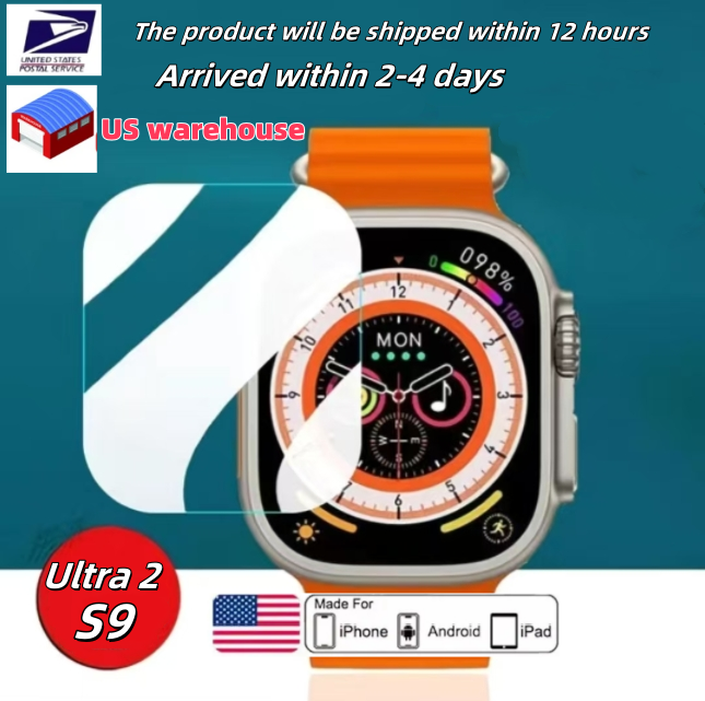 New unisex Ultra 2 smartwatch with 49mm strap, sports watch, shipped from US overseas warehouse