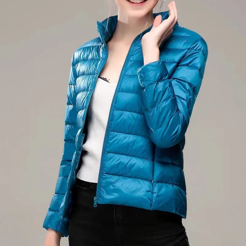 Womens Short Lightweight Cotton Jacket Tailored Down Korean Thin and Versatile Girls 250905