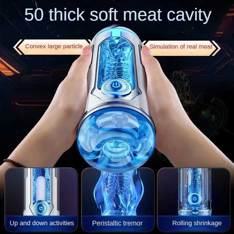 Automatic Male Masturbation Device Male Deep Throat Masturbator Cup Sex Toy with 5D Vacuum Suction for MenXJ250905