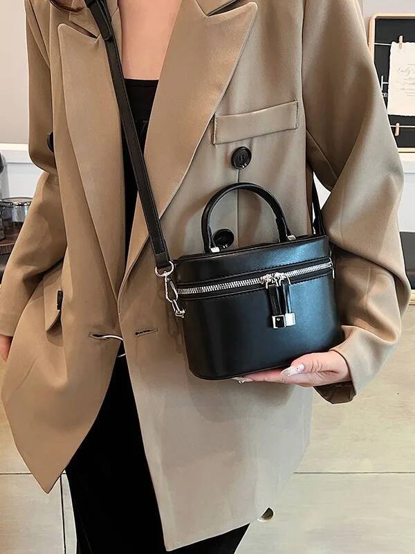 Mini Box PU Leather Crossbody Bag for Women Cute Totes Brand 2024 Summer Shopper Girls Shoulder Handbag