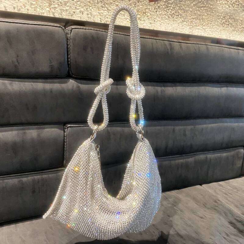 Designer Bags Designer Hobo Shoulder Bag Handmade Shining Rhinestones Evening Clutch Bag Purse Crystal Purses And Handbag Hobo Bags Luxury Bag