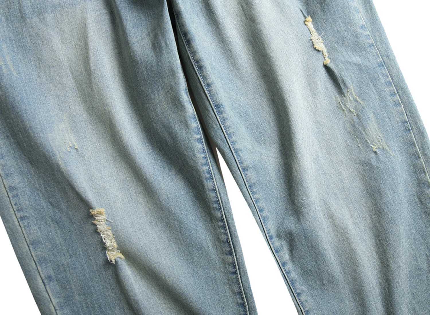 Mens blue casual jeans casual jeans fashion solid color jeans casual party stretch denim pants LY09 W250905