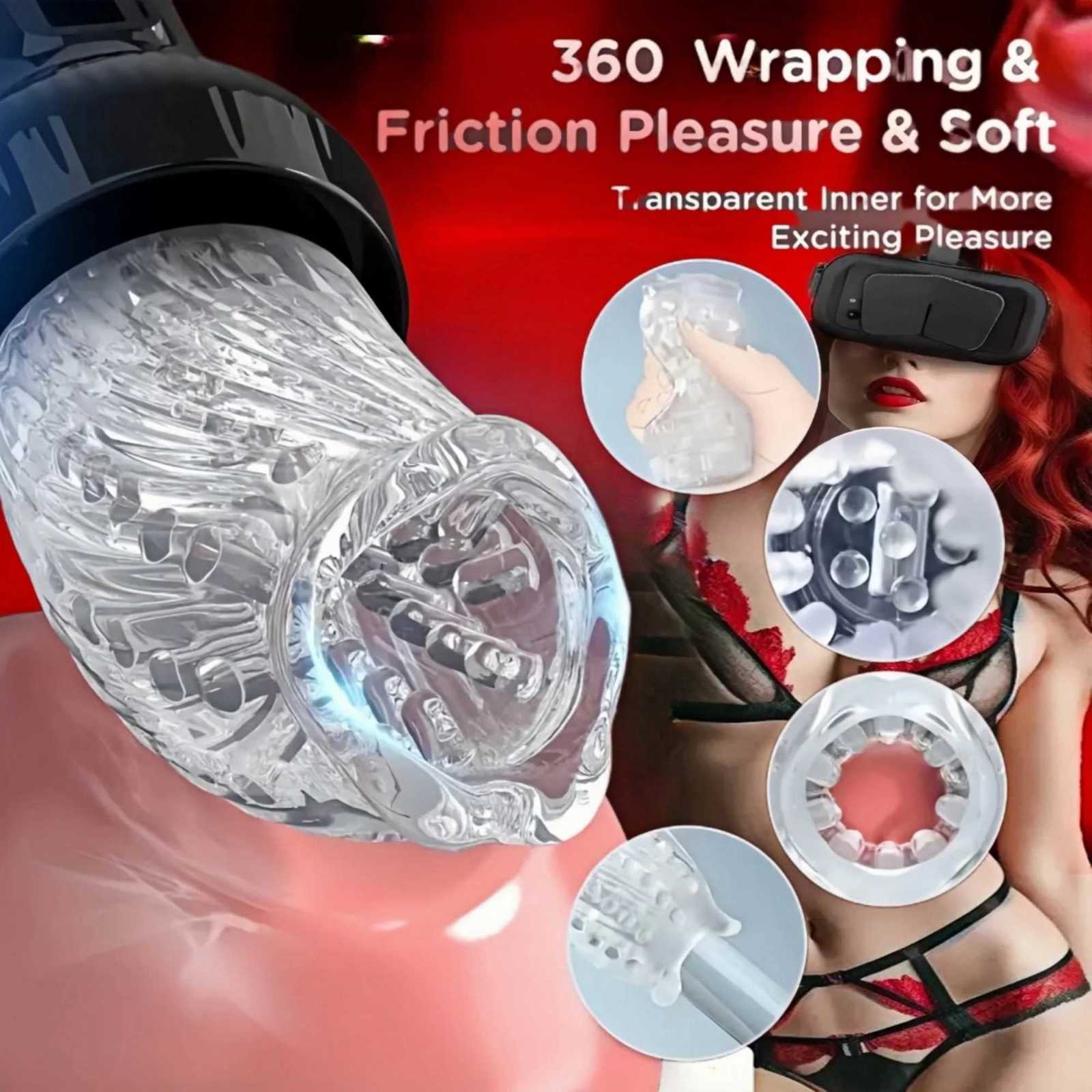 Automatic male masturbation device 5 thrust rotation vibration mode Male electric pocket vagal penis stroker male sex toyXJ250905