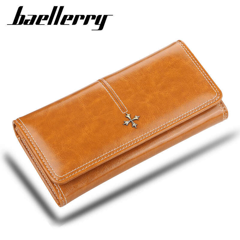 Baellerry Women's Wallet Korean Version New High-end Zipper Clutch Long Shiny Phone Bag