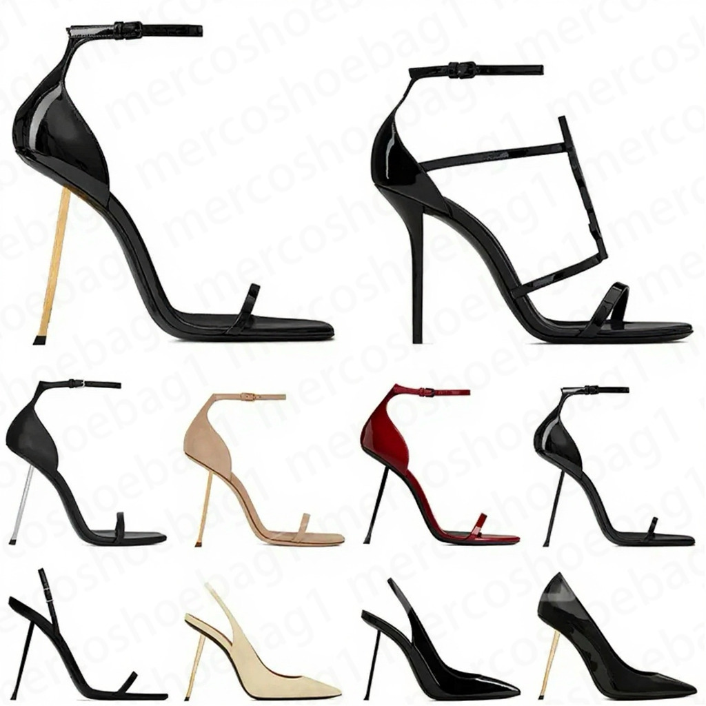 Designer Sandals OPYUM High Heels Women Open Toe Stiletto Heel Classic Metal Letters Sandal Fashion Stylist Shoes Dust Bag Size 35-41