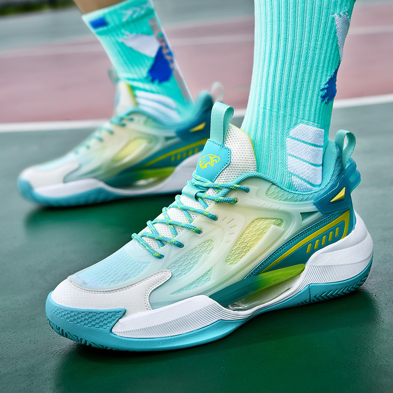 Luminous Fluorescent Friction Will Sound Basketball Shoes For Junior High School Students In Indoor And Outdoor Competition Training Sneakers for Men
