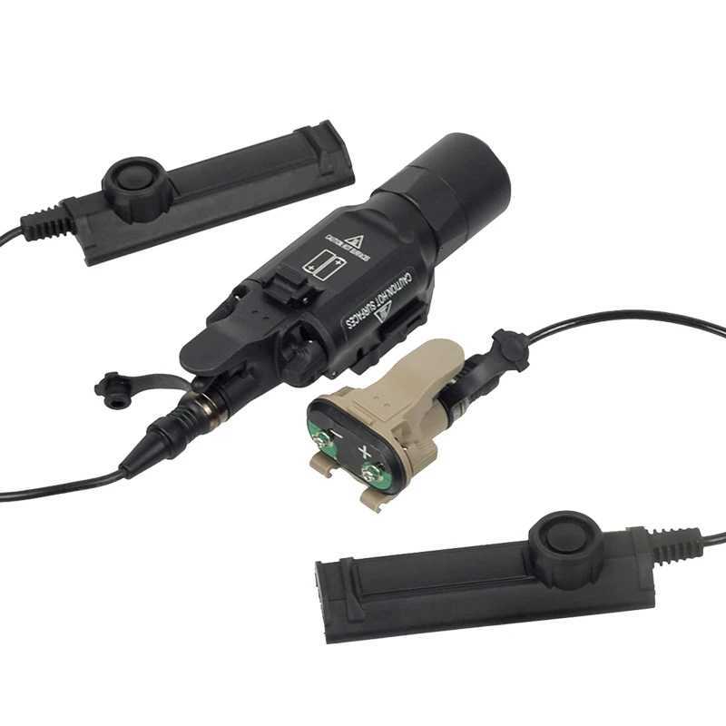 Tactical Surefir SF X300U X400 Ultra XH35 Metal Pistol Scout Light Airsoft Gun Light Strobe Flashlight Lanterna TorchXJ250905