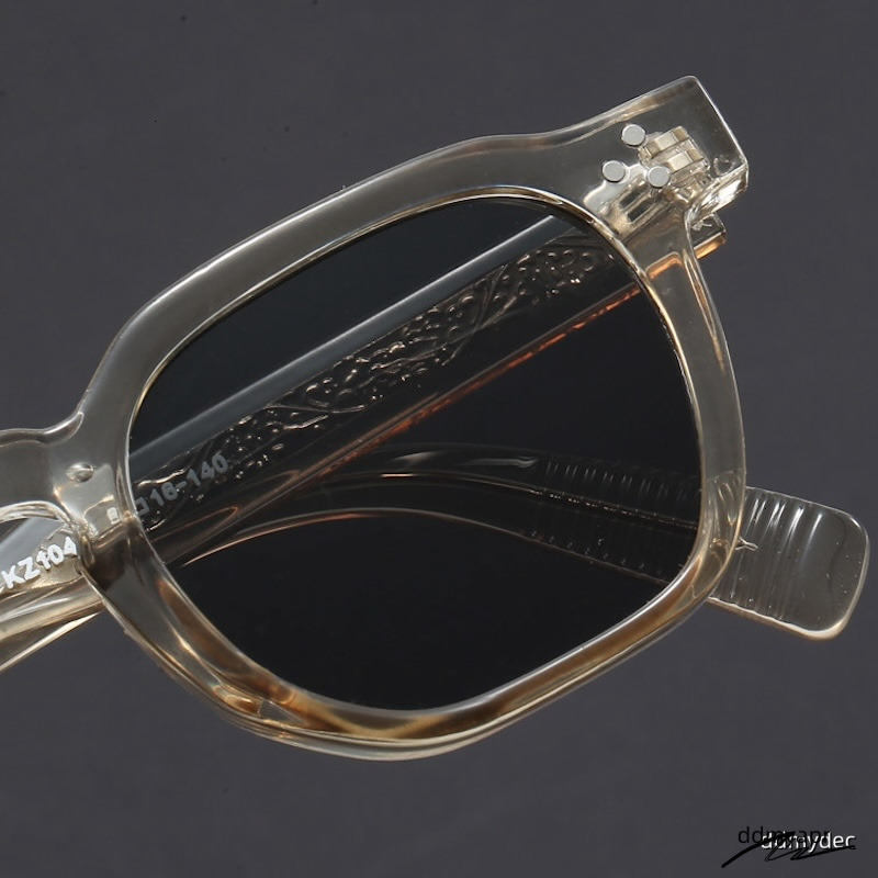 Vintage Steampunk Sunglasses Men Round Thick Glasses Women Retro Goggles Gothic Y2k Futuristic Cool INS Niche Circular High-End Sturdy Metal Inlay Ddm