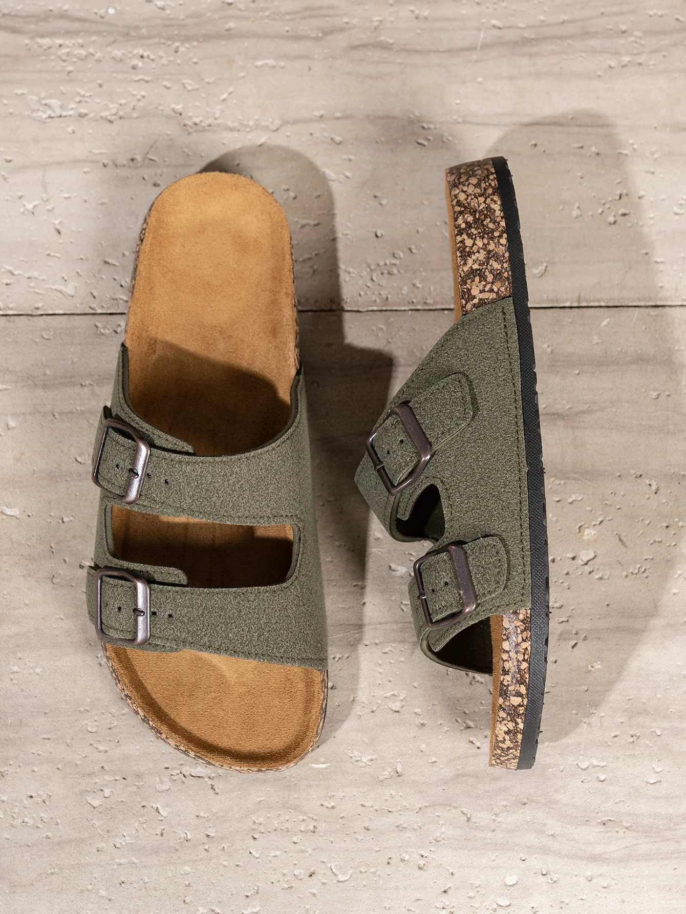 Mens Fashionable Slippers Casual and Versatile ThickSoled NonSlip Home Outdoor SlipOn Beach Sandals W250905