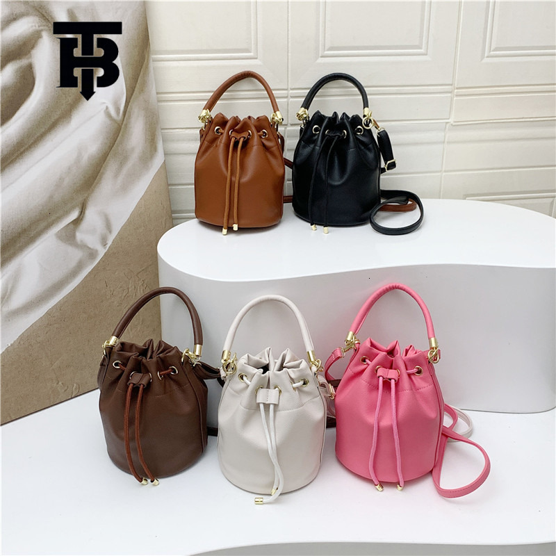 TB BHULAMTE Designer Bag 2025 Spring Luxury Bag New Women's Fashion Versatile Solid Color Bucket Bag Korean Style Trendy Simple Shoulder Crossbod