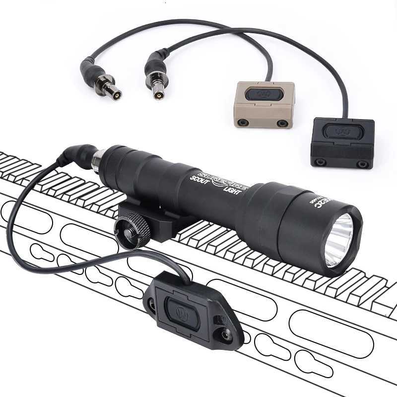 Tactical Sureifr M600 M600U Flashlight 600lumens White Light Hot Mobutton SF Plug Fit 20MM Rail Hunting AR15 Airsoft Weapon LampXJ250905
