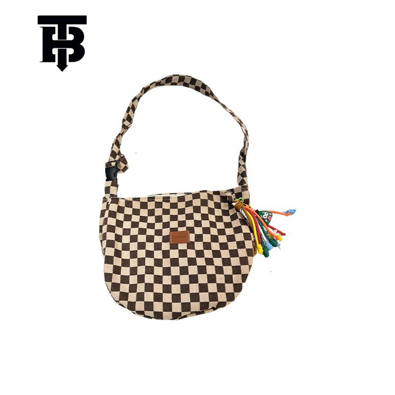 TB BHULAMTE Designer Bag Luxury Bag Sub Coffee Color Small Crossbody Bag New Large Capacity Shoulder Bag Seaside Vacation Canvas Crossbody Bag