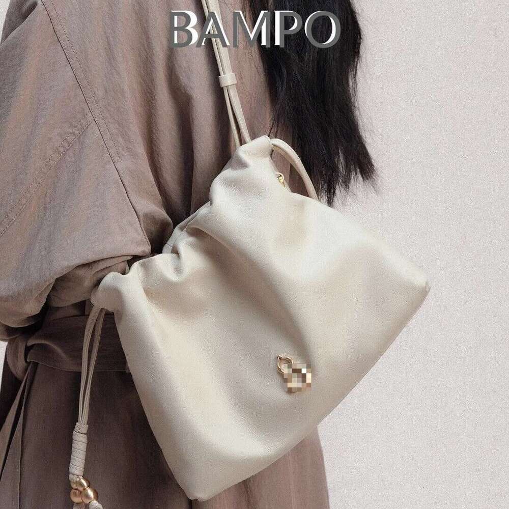 BAMPO Banpo Women's Cloud Small Size Top Layer Cowhide Underarm Single Shoulder 2025 New Trash Crossbody Bag