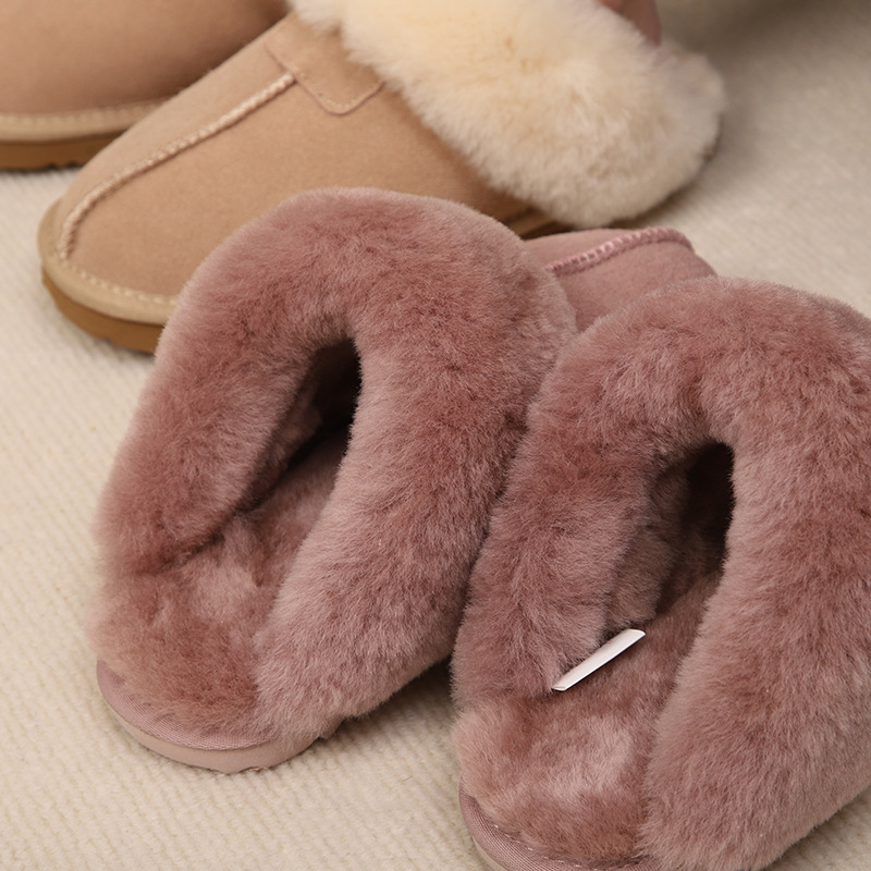 Free Shipping Hot designer slippers for womens slippers pink grey brown green rose red purple pink New fashionable and versatile indoor plush thick sl