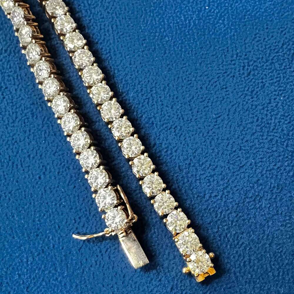Hot Sale Moissanite Dia Tennis Chain for Hip Hop Enthusiasts or Jewelry Collectors Available at Best Price