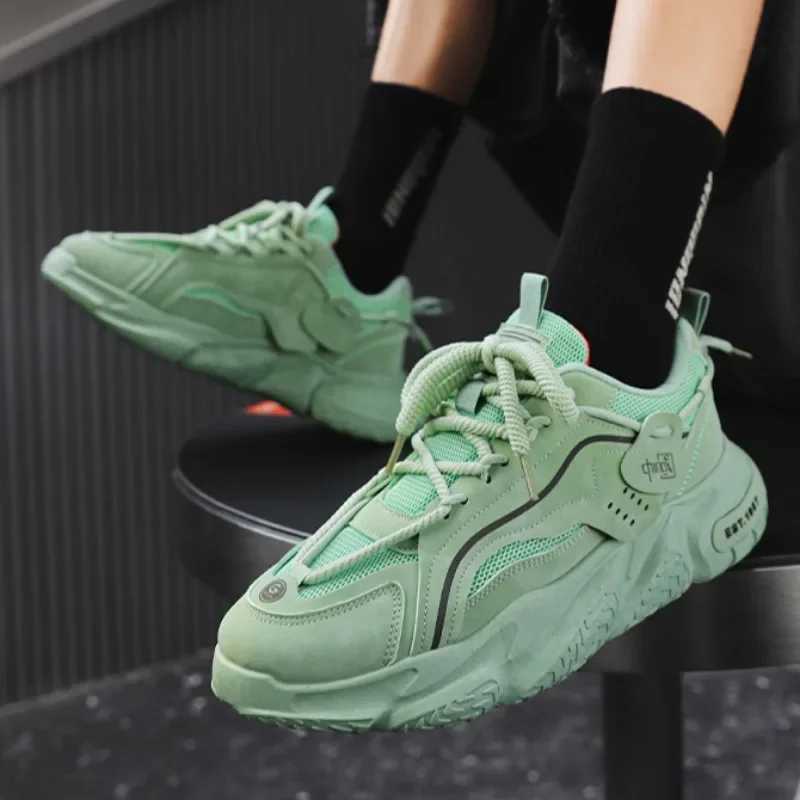 2025 Mens Sneakers Spring Comfortable Nonslip Outdoor Running Shoes Elasticity Platform Basketball Athletic Mens Tennis Z250905