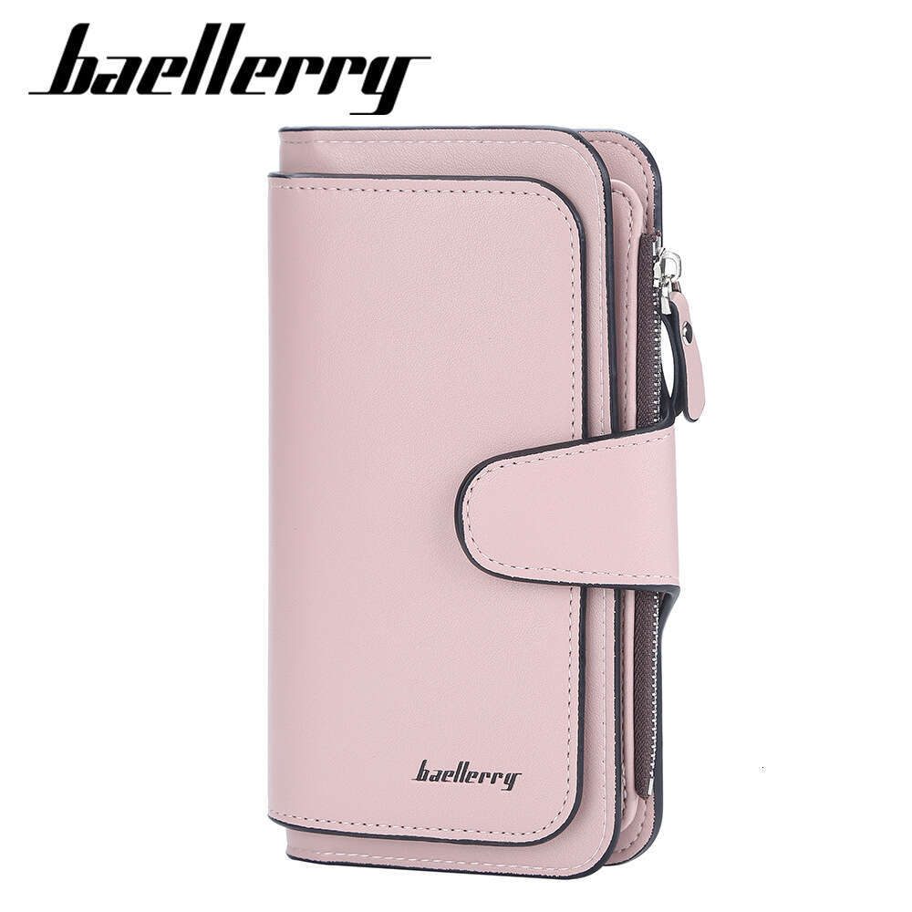 Baellerry New Wallet for Women Korean Version Long Zipper Buckle Multi-Card Slots 70% off Large Capacity Coin Purse